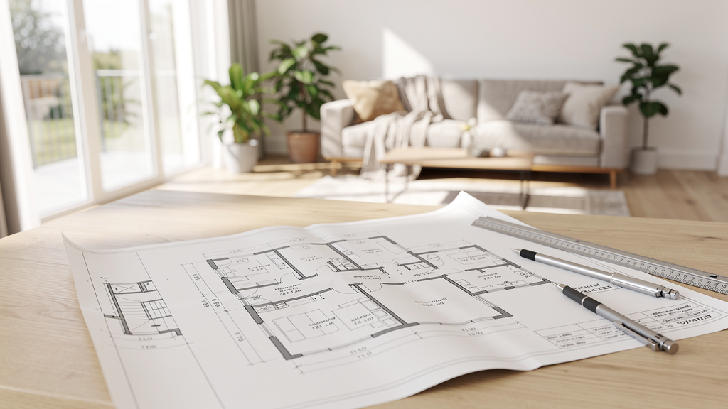Plan de maison gratuit à télécharger avec côtes et surfaces